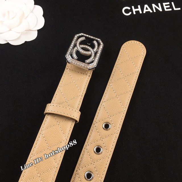 Chanel專門店2021新款女士皮帶 香奈兒經典字母扣牛皮腰帶  jjp2626